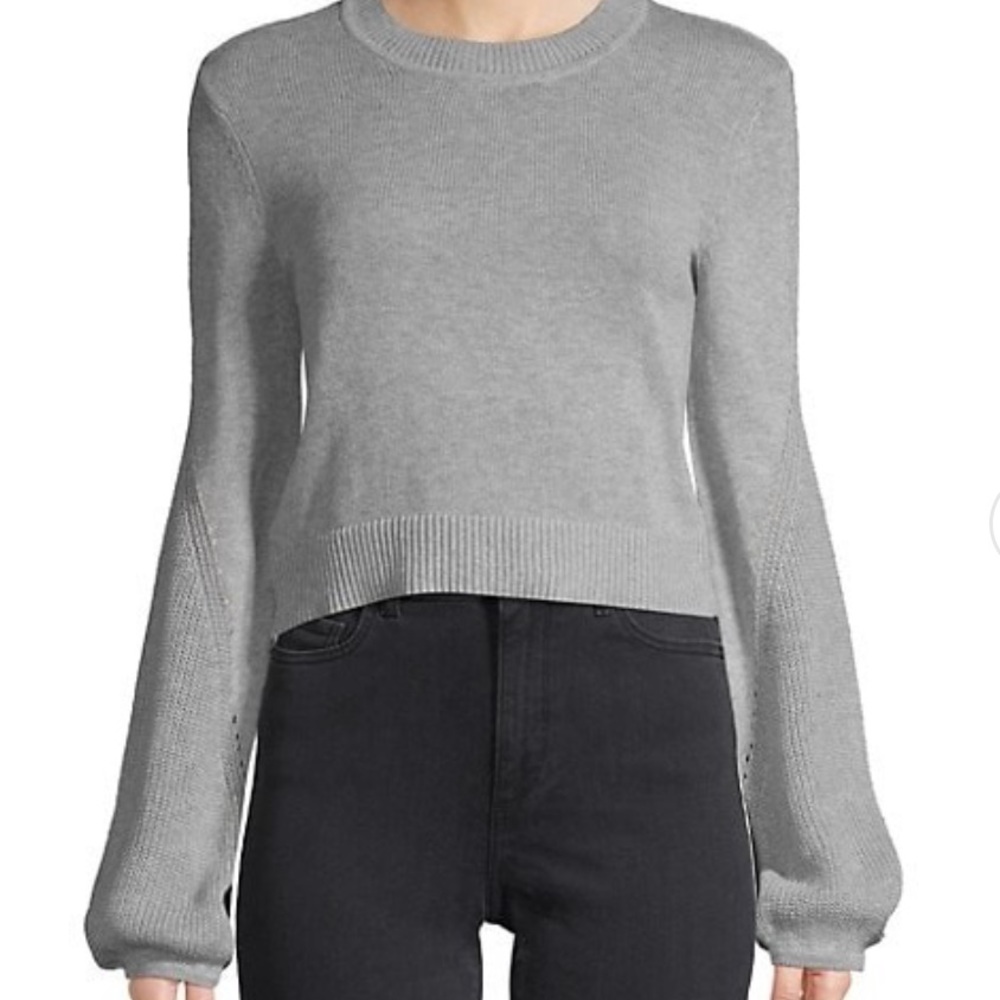 BCBGeneration Crop Bell Sleeve Sweater